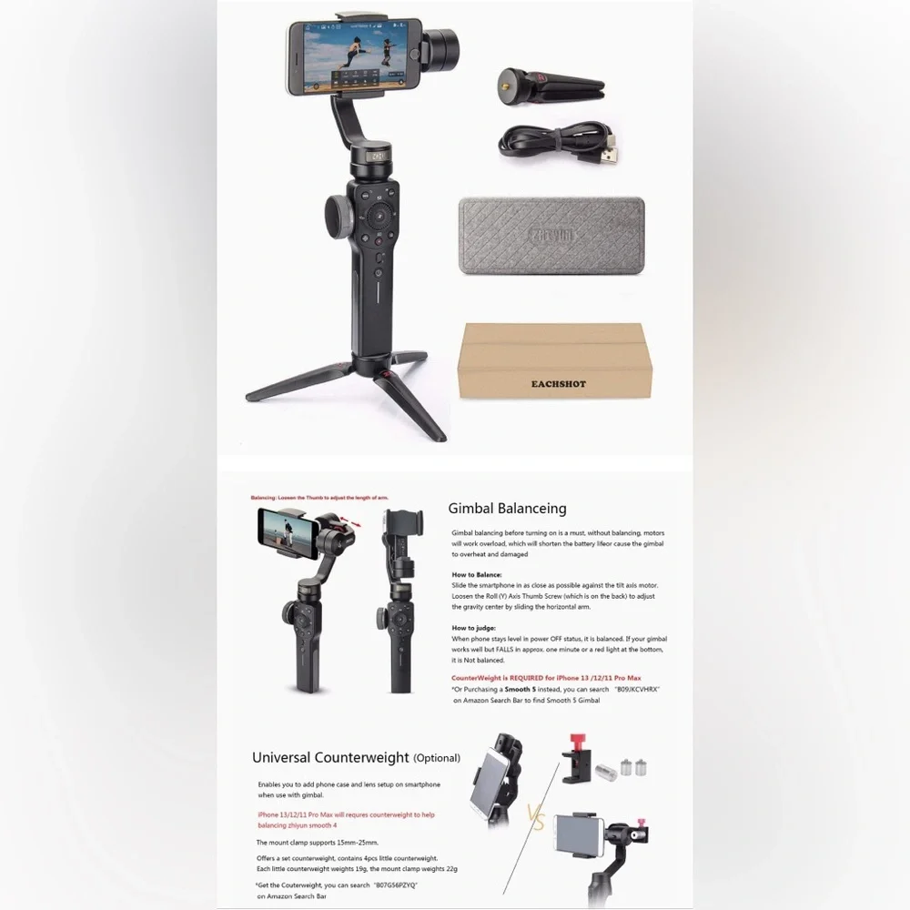 ZHIYUN smooth 4-handheld gimbal